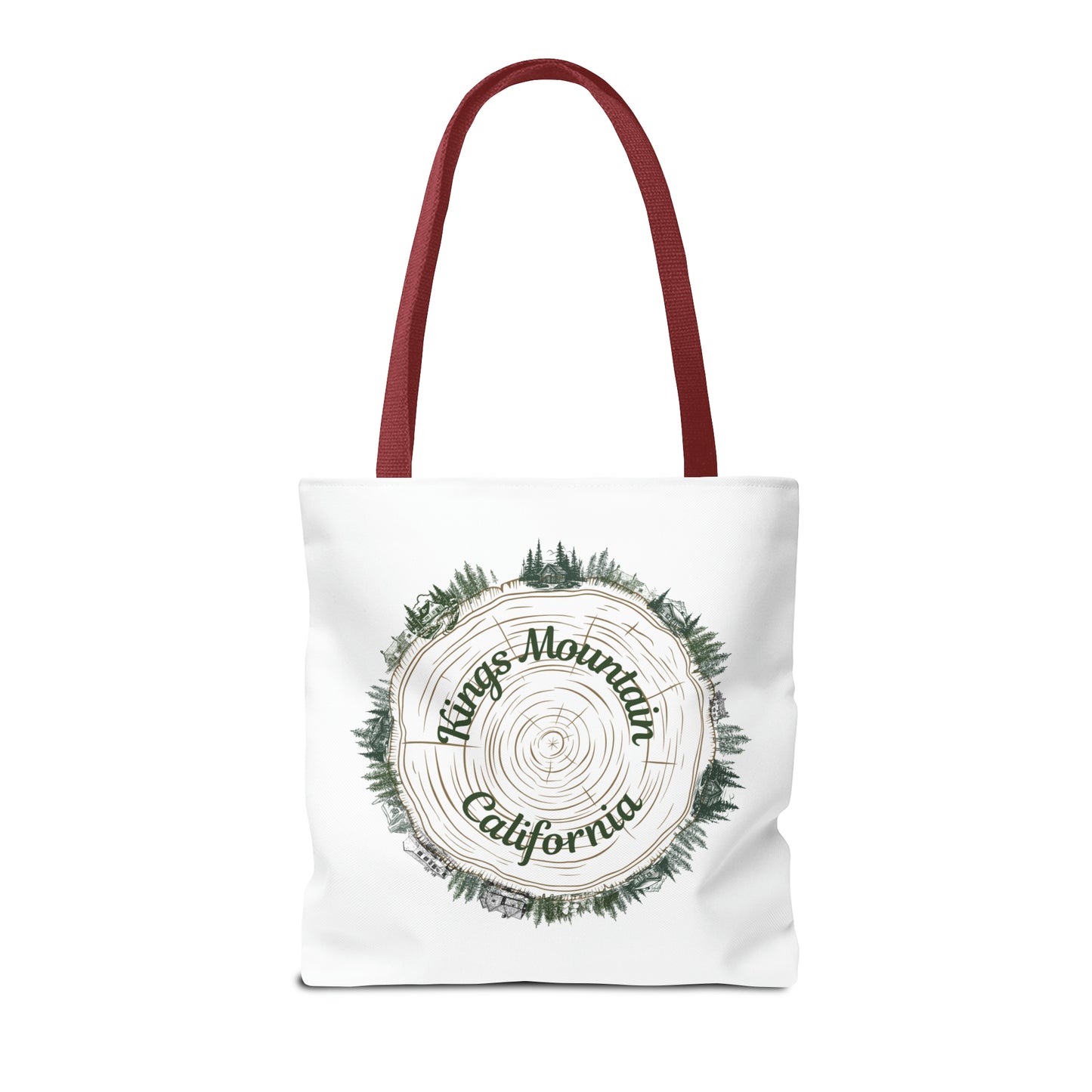 Kings Mountain Tree Cross Section Tote Bag (AOP)