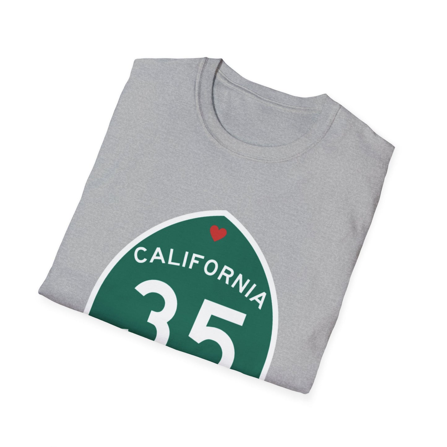 South Skyline Highway 35 Love Unisex Softstyle T-Shirt