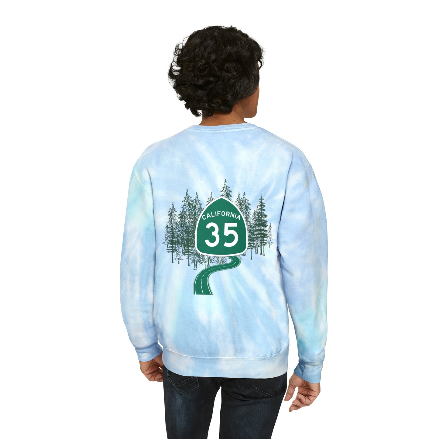 Highway 35 Unisex Tie-Dye Sweatshirt