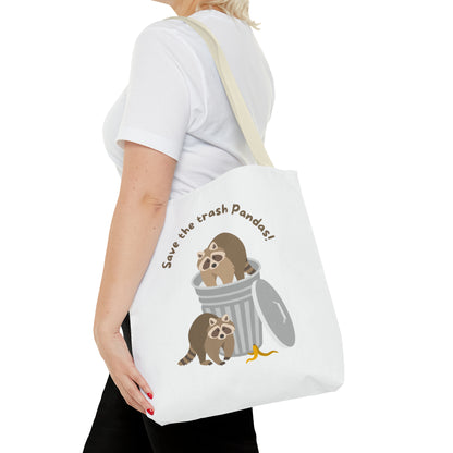 Save The Trash Pandas Tote Bag (AOP)