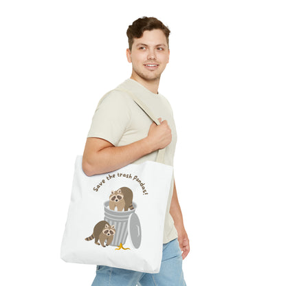 Save The Trash Pandas Tote Bag (AOP)