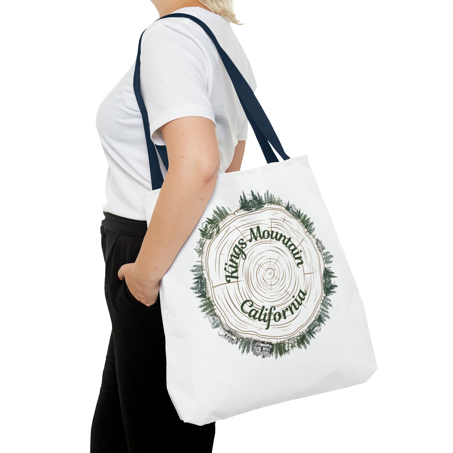 Kings Mountain Tree Cross Section Tote Bag (AOP)