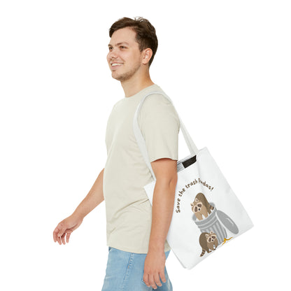 Save The Trash Pandas Tote Bag (AOP)