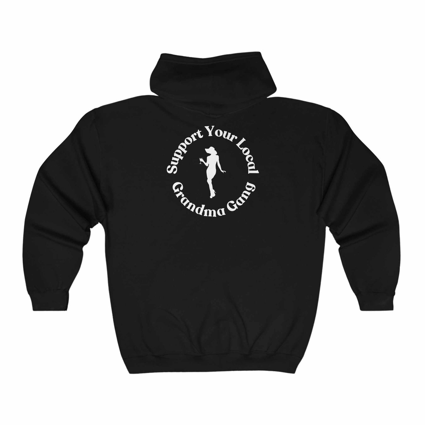 Support Your Local Grandma Gang (Design 3) Unisex Heavy Blend™ Full Zip Hooded Sweatshirt