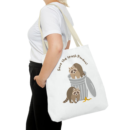 Save The Trash Pandas Tote Bag (AOP)