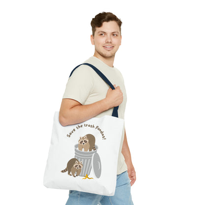 Save The Trash Pandas Tote Bag (AOP)