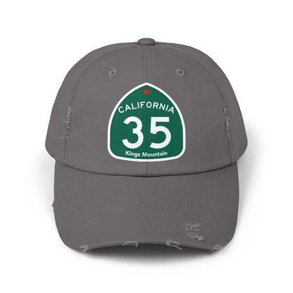 Kings Mountain Highway 35 Love Unisex Distressed Cap