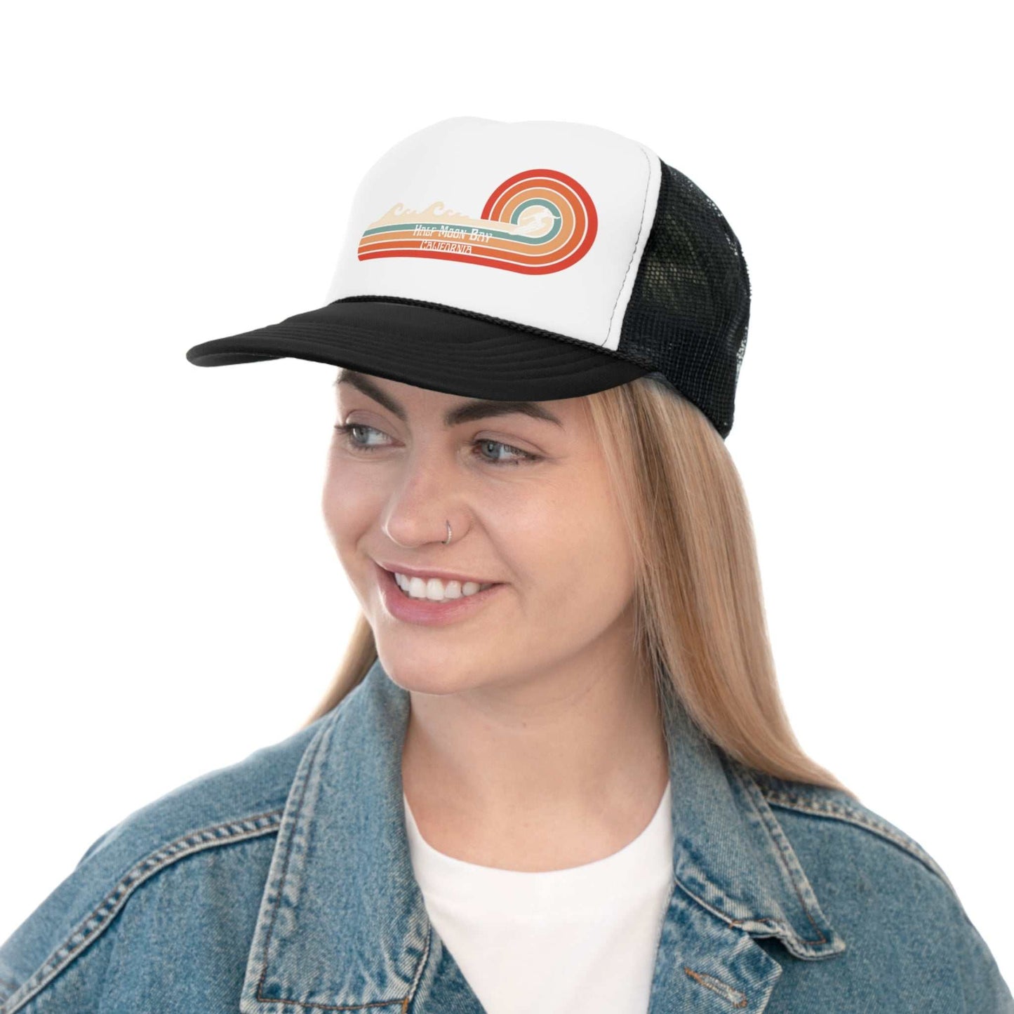 Retro Design Half Moon Bay Trucker Caps