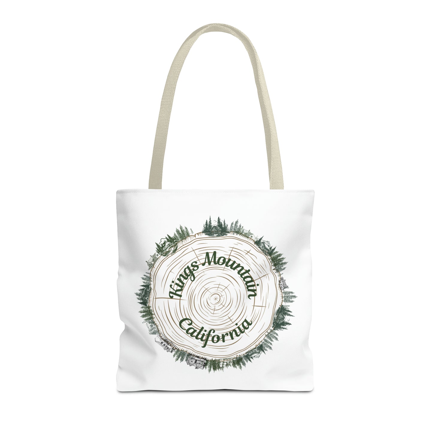 Kings Mountain Tree Cross Section Tote Bag (AOP)