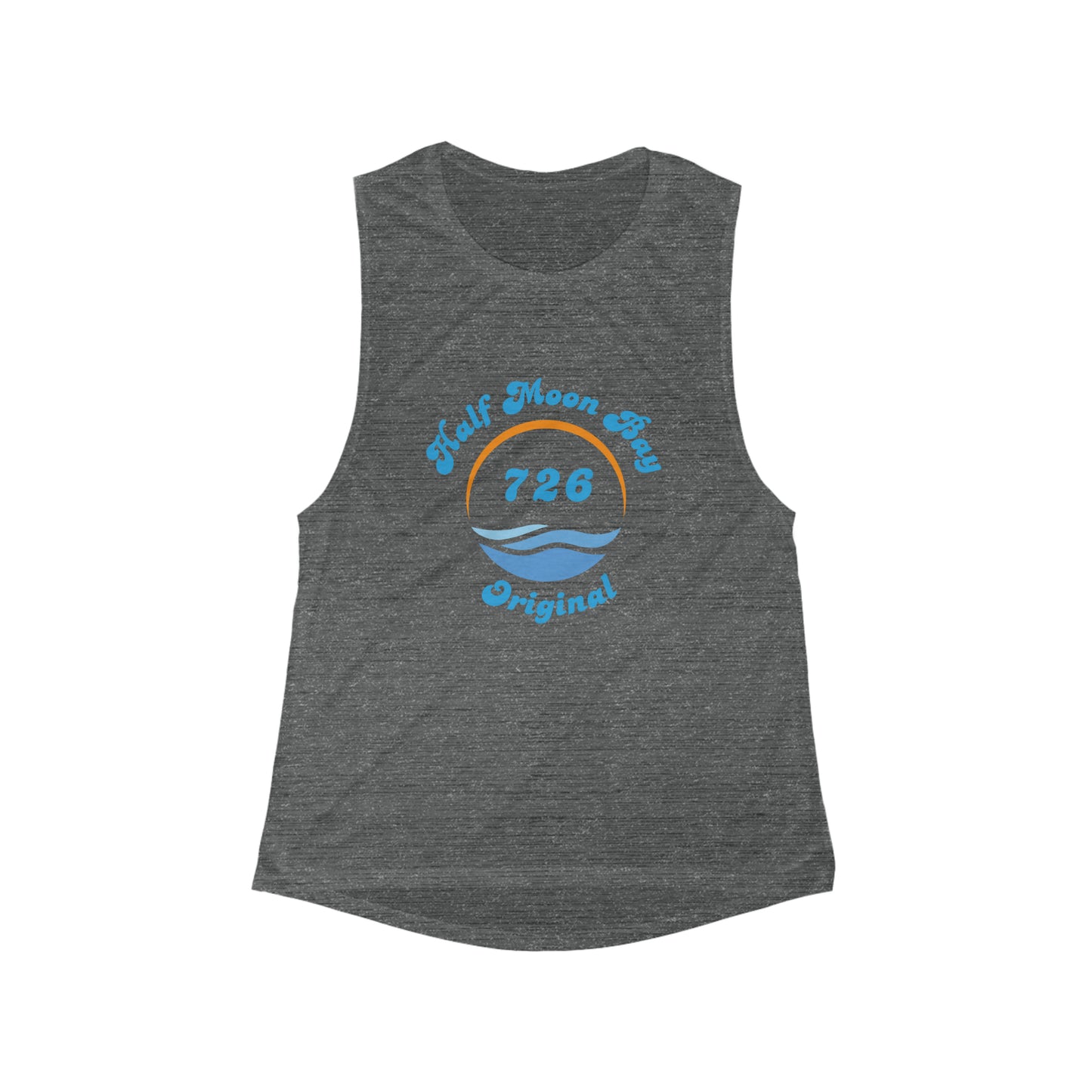 Half Moon Bay Original Women's Flowy Scoop Muscle Tank