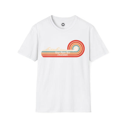 Retro Style Half Moon Bay Unisex Softstyle T-Shirt