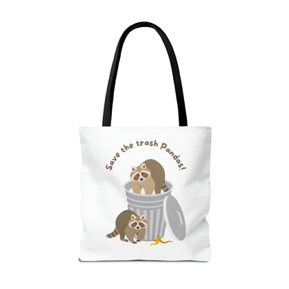 Save The Trash Pandas Tote Bag (AOP)