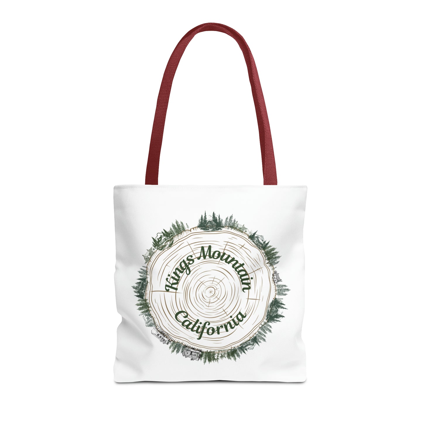 Kings Mountain Tree Cross Section Tote Bag (AOP)