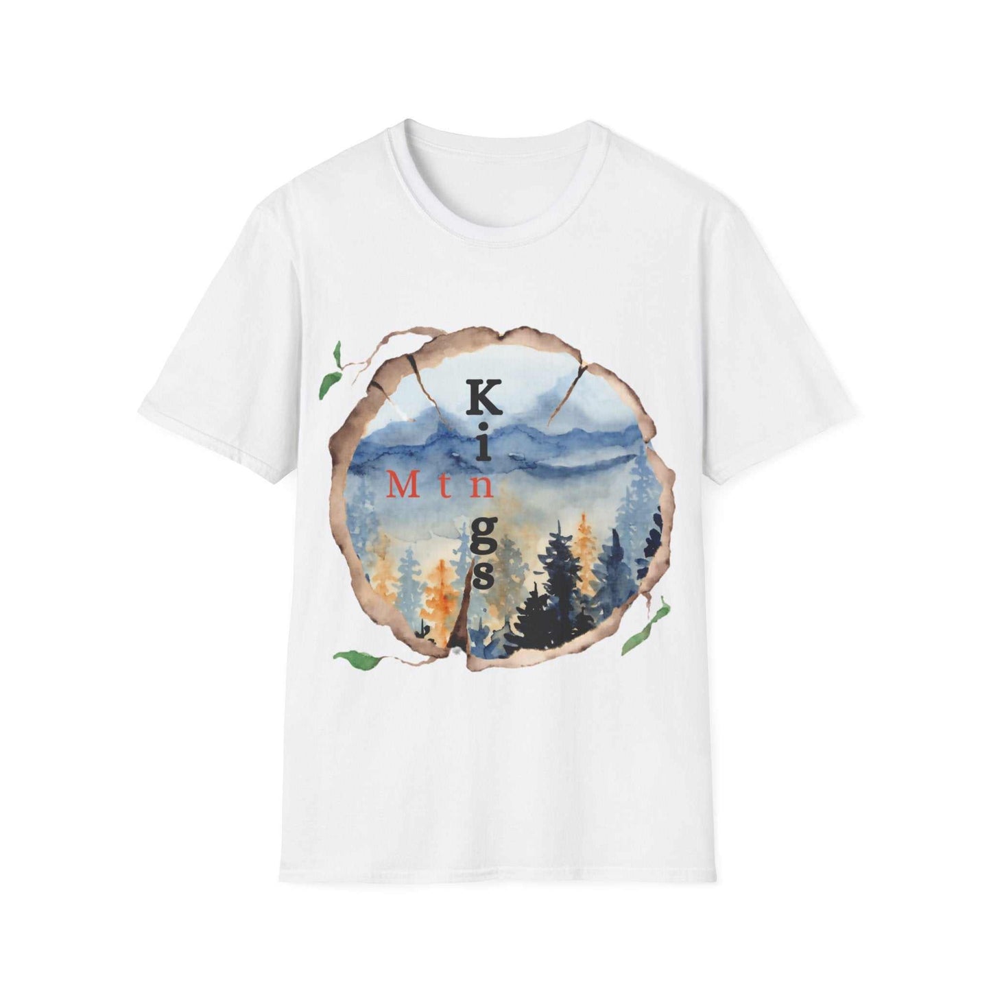 Kings Mountain Water Color Unisex Softstyle T-Shirt
