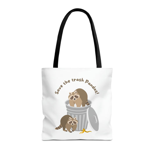 Save The Trash Pandas Tote Bag (AOP)