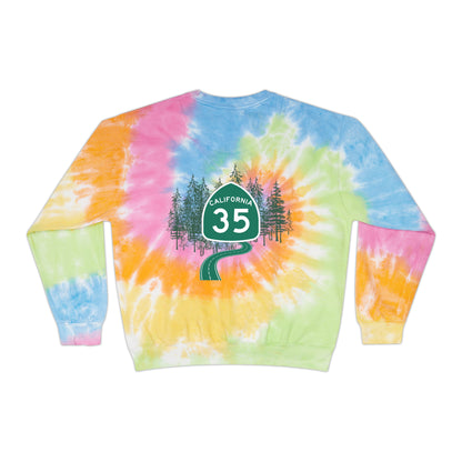 Highway 35 Unisex Tie-Dye Sweatshirt