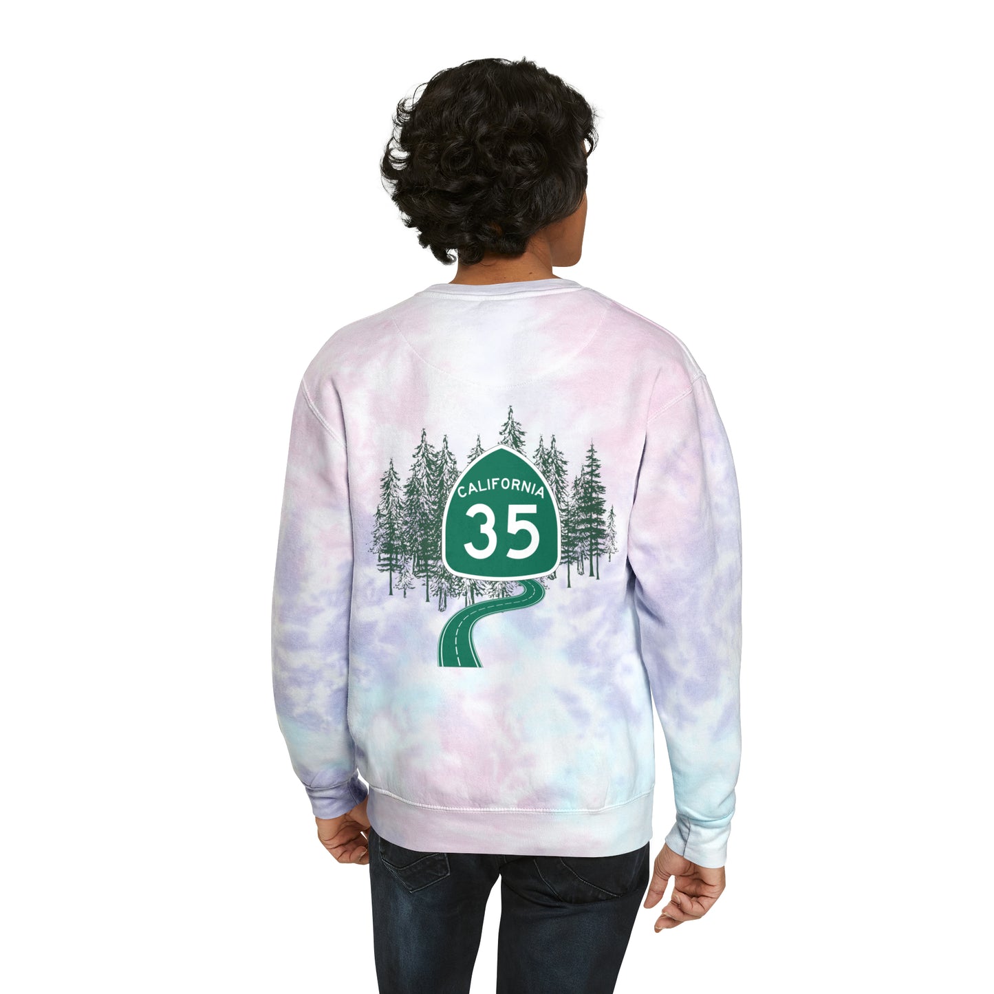 Highway 35 Unisex Tie-Dye Sweatshirt