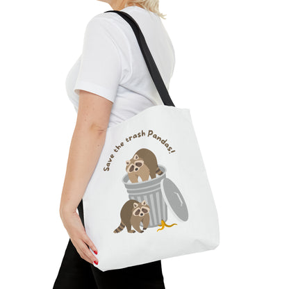 Save The Trash Pandas Tote Bag (AOP)