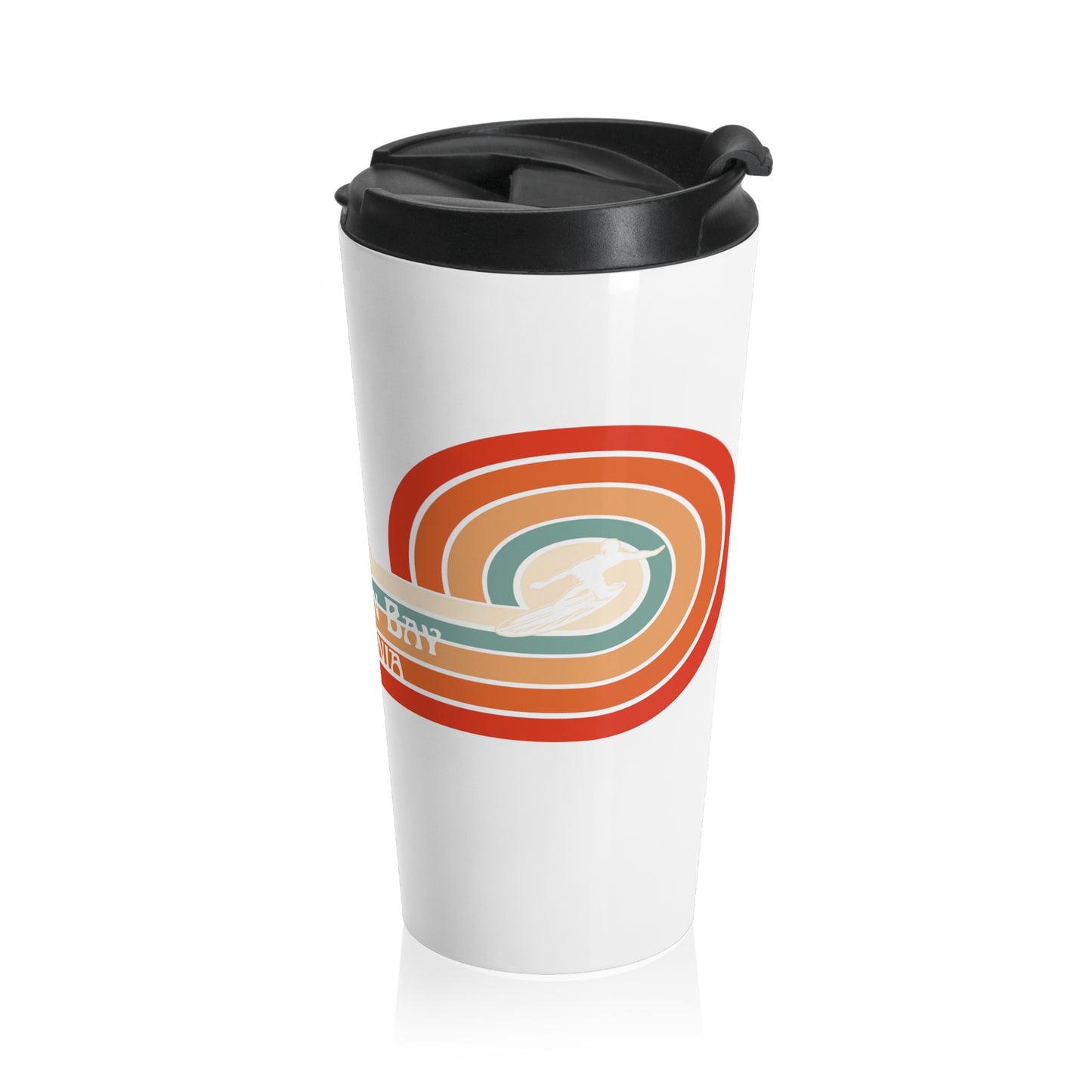 Retro Design Half Moon Bay Stainless Steel Travel Mug