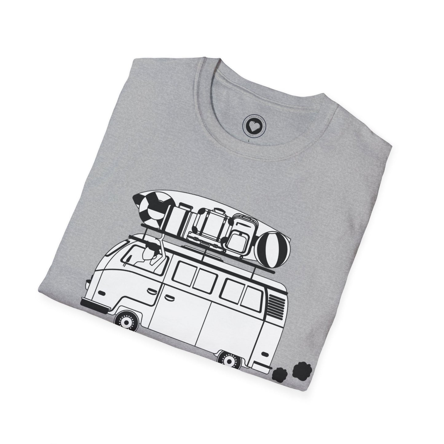 Half Moon Bay bus Unisex Softstyle T-Shirt