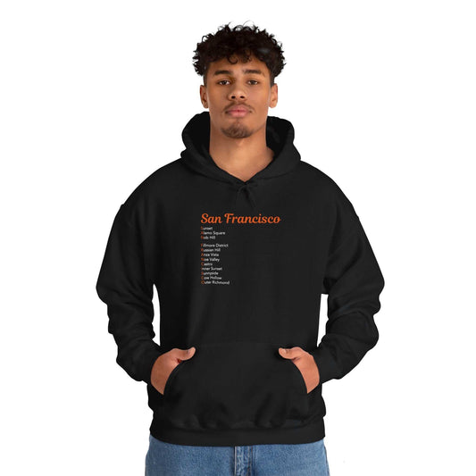 San Francisco Neighborhoods Unisex Heavy Blend™ Hooded Sweatshirt