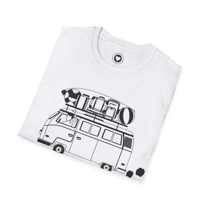 Half Moon Bay bus Unisex Softstyle T-Shirt