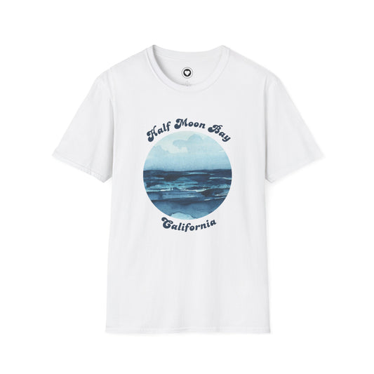 Half Moon Bay Ocean Unisex Softstyle T-Shirt