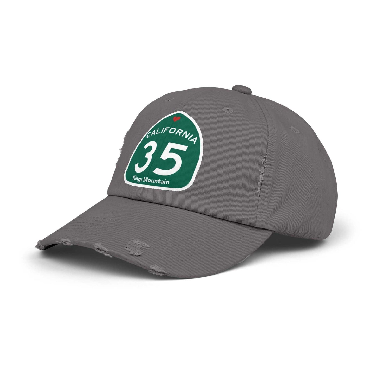 Kings Mountain Highway 35 Love Unisex Distressed Cap