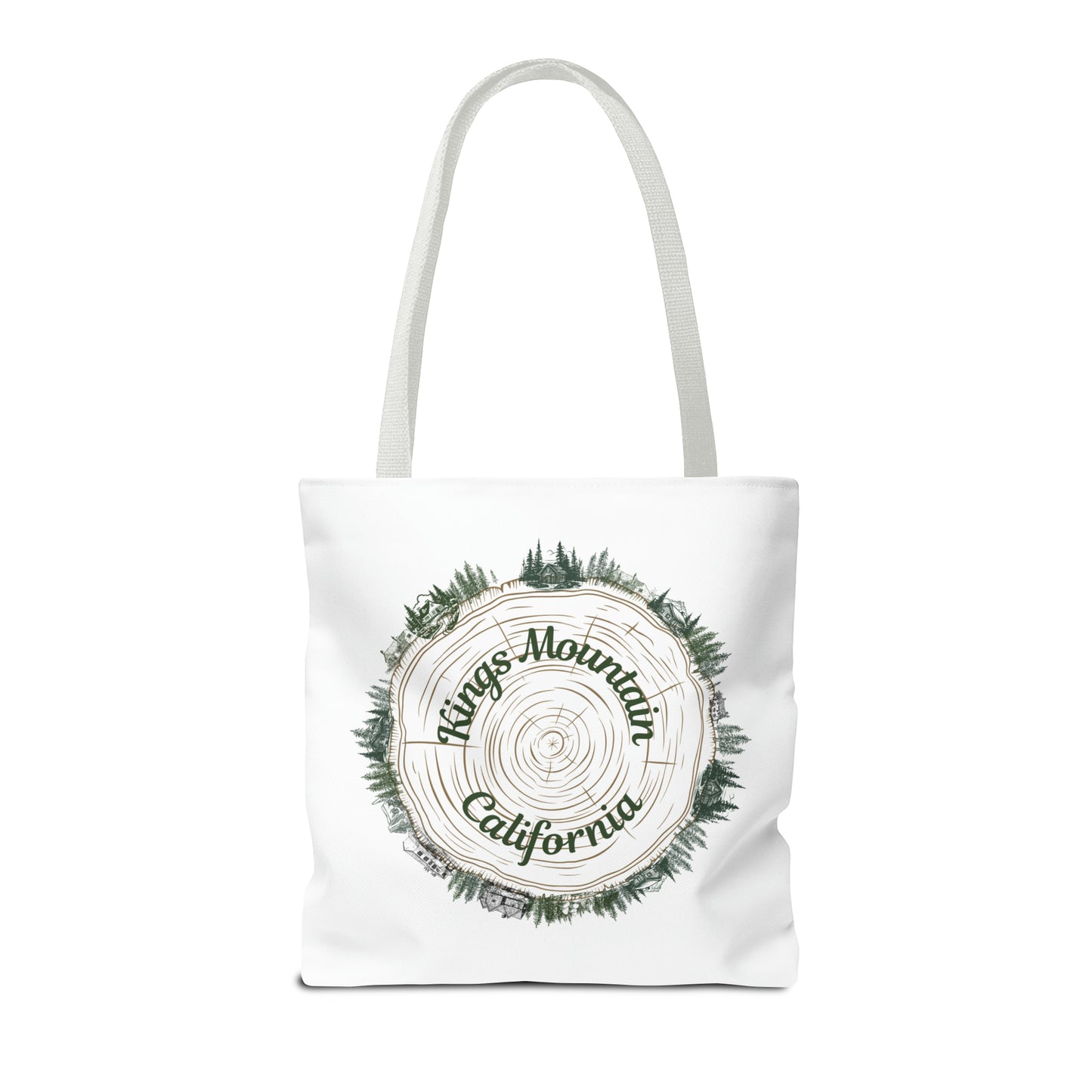 Kings Mountain Tree Cross Section Tote Bag (AOP)