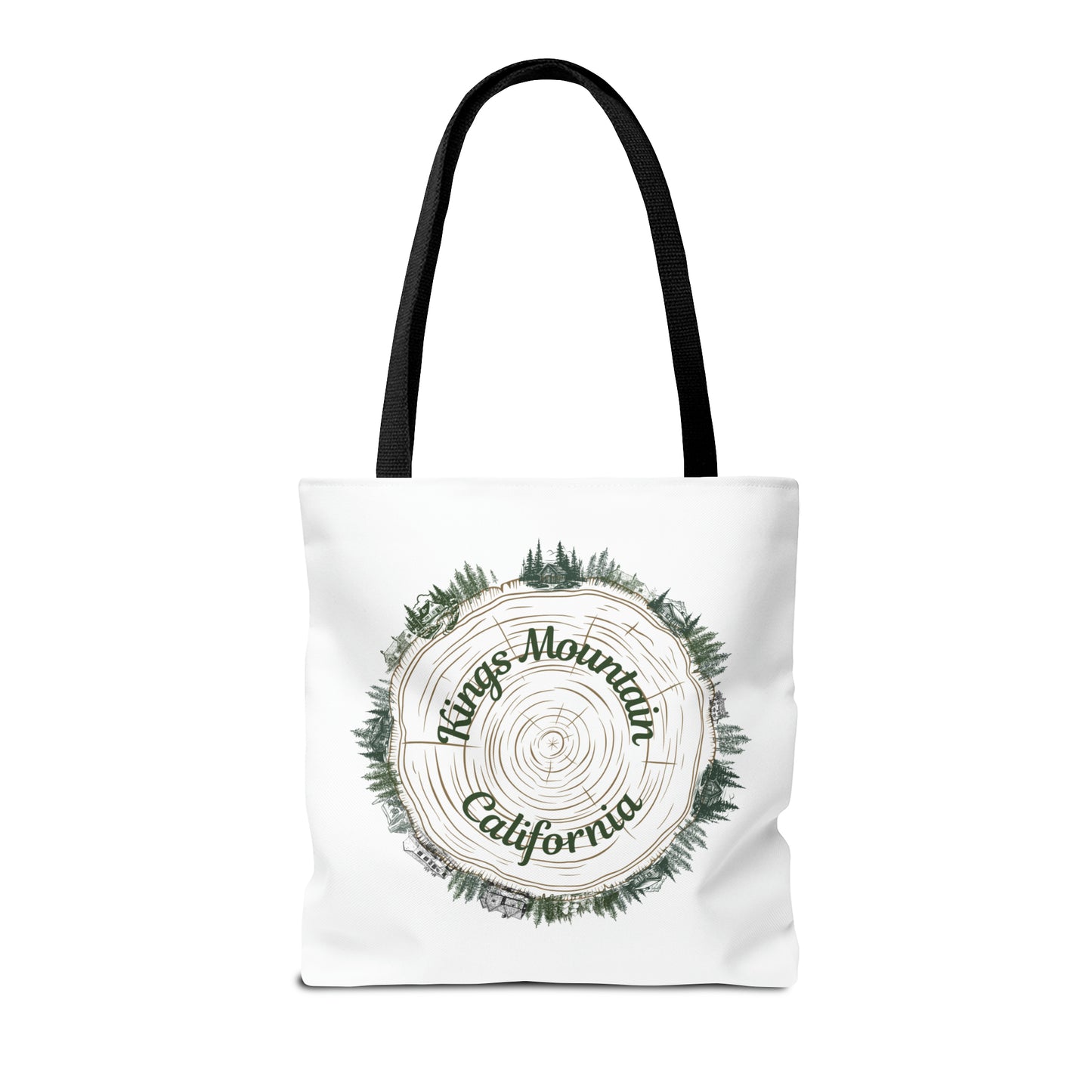 Kings Mountain Tree Cross Section Tote Bag (AOP)