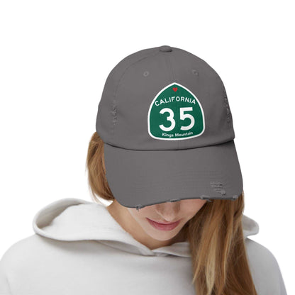 Kings Mountain Highway 35 Love Unisex Distressed Cap