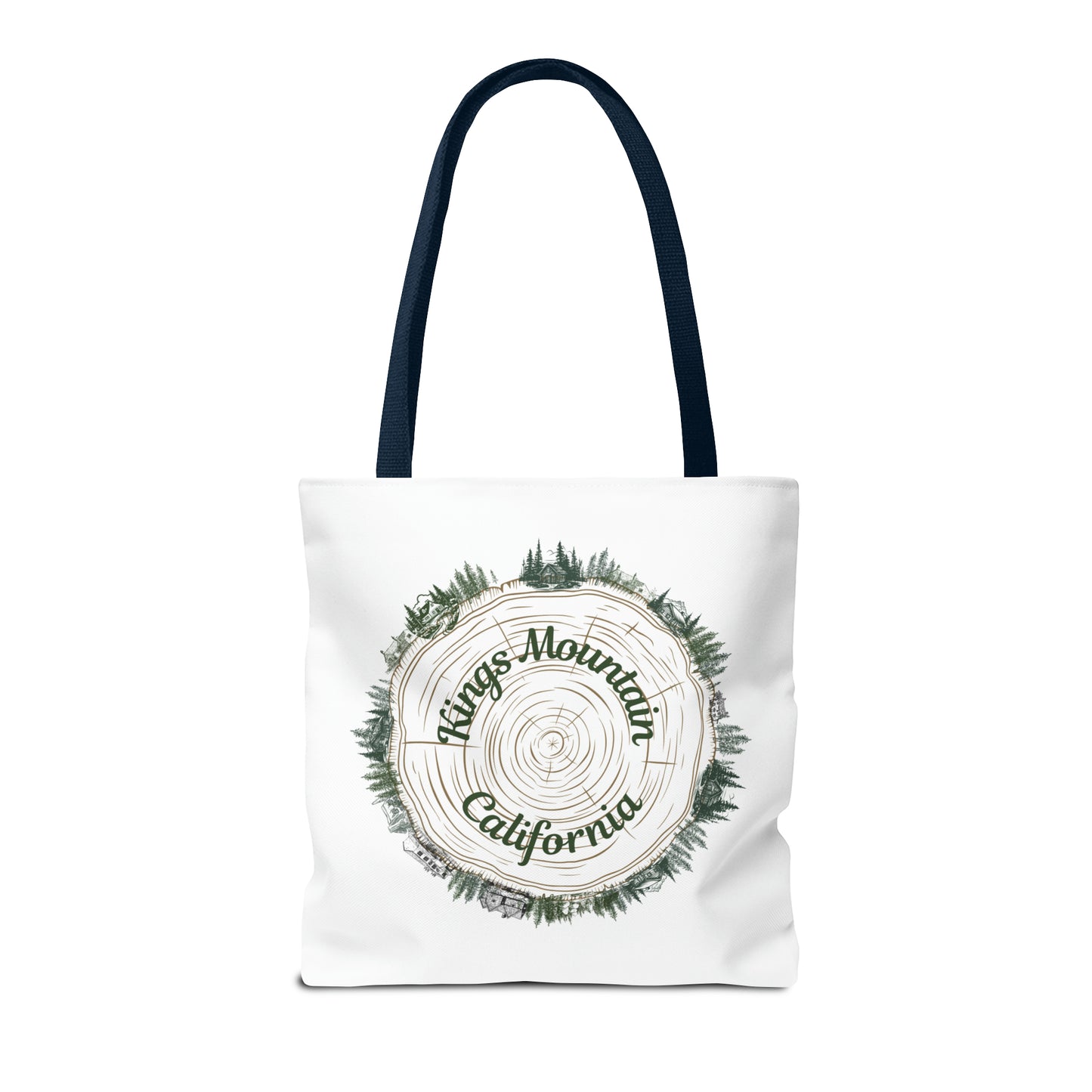 Kings Mountain Tree Cross Section Tote Bag (AOP)