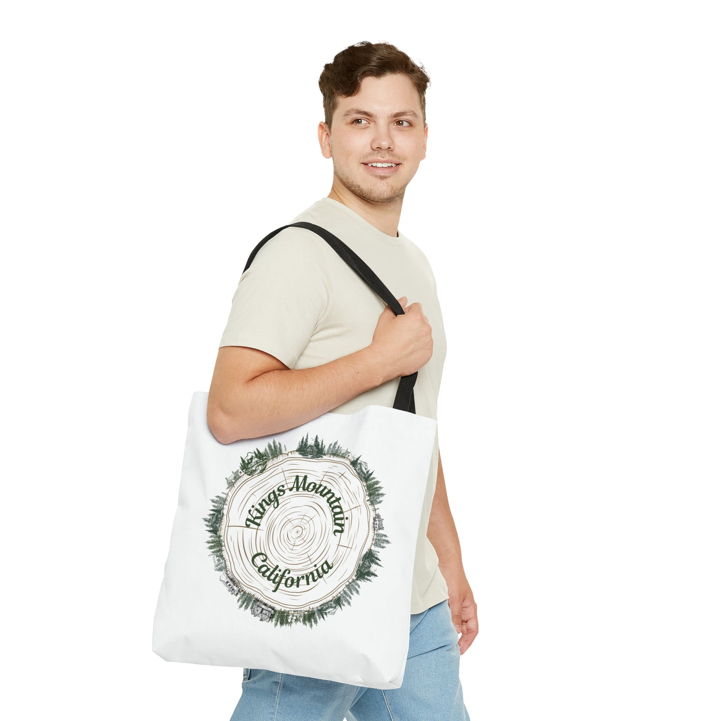 Kings Mountain Tree Cross Section Tote Bag (AOP)