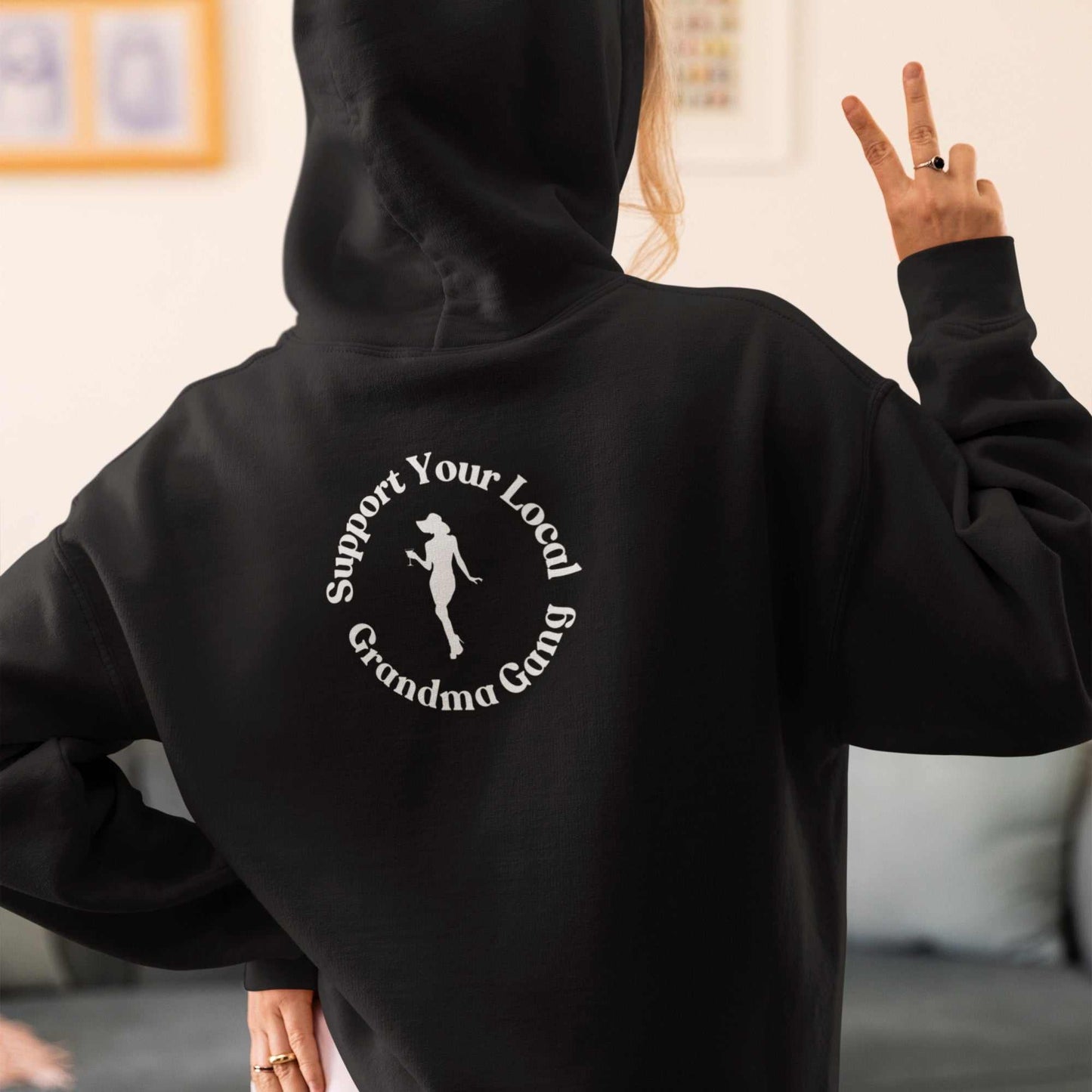 Support Your Local Grandma Gang (Design 3) Unisex Heavy Blend™ Full Zip Hooded Sweatshirt